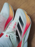 adidas ADIZERO BOSTON 12超輕緩震回彈馬拉松玻纖柱跑鞋阿迪達斯 象牙白/黑色/橙紅   41 曬單實(shí)拍圖