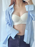 OEING半杯內衣女無(wú)痕無(wú)鋼圈聚攏收副乳防下垂抹胸無(wú)肩帶調整型文胸罩 曬單實(shí)拍圖
