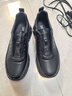沙馳（SATCHI）男鞋春季新款牛皮透氣運動(dòng)休閑皮鞋厚底增高系帶輕底百搭舒適男鞋 黑色 43 比運動(dòng)鞋偏大一碼 曬單實(shí)拍圖