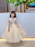 錦天豪客【6372人收藏】?jì)和鞫Y服裙女童秋季高端花童婚禮女孩主持人鋼 白色長(cháng)袖長(cháng)款禮服 送皇冠 130  建議體重40-50斤 曬單實(shí)拍圖