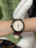 小米部依手表男初高中學(xué)生個(gè)性復古高顏值女孩考試專(zhuān)用石英表復古工裝風(fēng)帆布帶防水手表 活力紅 曬單實(shí)拍圖