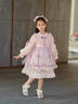安妮優(yōu)兒（Anneyol）女童冬裝連衣裙2025新款冬季加絨洛麗塔公主裙女孩童裝春秋款裙子 粉色長(cháng)袖 130 曬單實(shí)拍圖