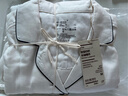 無(wú)印良品（MUJI）女式 無(wú)側縫雙層紗織長(cháng)袖睡衣 女士家居服 套裝純棉全棉 FD1LUC5A 米白色 S 上裝155/80A 下裝155/62A 曬單實(shí)拍圖