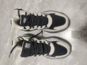 361°女鞋運動(dòng)鞋女跑步鞋秋冬季新款皮面防潑水軟底舒適休閑鞋子女 曜石黑/浮石色-3 39 曬單實(shí)拍圖