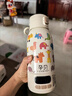 孕貝便攜式恒溫杯 恒溫水壺燒水杯嬰兒外出沖奶保溫杯恒溫水杯500ml 曬單實(shí)拍圖