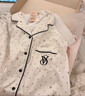 維多利亞的秘密 楊冪田曦薇同款 宅度假輕舒絨防靜電家居服長(cháng)袖長(cháng)褲睡衣套裝 34Y5椰果白 11273305 S 曬單實(shí)拍圖