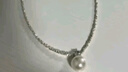 LnieerS925銀碎銀幾兩珍珠項鏈女高級感輕奢碎銀鎖骨鏈送女友情人節禮物 碎銀珍珠項鏈【S925銀】 曬單實(shí)拍圖