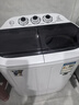 小鴨迷你洗衣機 半自動(dòng)雙缸桶洗衣機 母嬰兒童寶寶洗衣機小型 2.5KG 新款黑色強動(dòng)力款【藍光+360W功率+不銹鋼脫水桶 曬單實(shí)拍圖