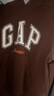 GAP女裝2025秋季新款撞色Logo寬松抓絨套頭連帽衫衛衣上衣792499 棕色 XS (155/80A) 亞洲尺碼 曬單實(shí)拍圖