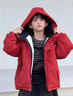 兜兜王國男童秋冬沖鋒衣款外套2025新款冬季夾棉加厚夾克中大兒童男孩冬裝 紅色 【加絨加厚】抗寒升級版 150 曬單實(shí)拍圖