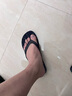 迪卡儂人字拖男拖鞋沙灘鞋耐磨舒適sbt藏青樹(shù)葉41.5_男款4485560 曬單實(shí)拍圖