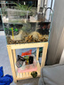 乙方甲方中小型實(shí)木魚(yú)缸架子底柜底座水族箱桌子木質(zhì)置物架龜缸底濾架多層 魚(yú)缸架2層40*30*50，腳高5 曬單實(shí)拍圖