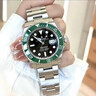 勞力士王子男表瑞士正品潛航者潛水表黑水鬼綠水鬼全自動(dòng)機械表進(jìn)口男士手表 綠圈黑底 41mm 曬單實(shí)拍圖