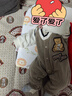 G.duck小黃鴨嬰兒衣服春秋季新生兒連體衣滿(mǎn)月百天男寶寶周歲禮服紳士風(fēng) 咖色 66cm 66碼0-3月建議寶寶4-6公斤 曬單實(shí)拍圖