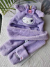 星密途正版玩具女孩庫洛米圍巾帽子手套三合一7-14歲學(xué)生6-10生日禮物 紫色獨角獸庫洛米三合一體圍脖【正版授權兒童款】 美樂(lè )蒂冬季圍脖早教玩具新年生日禮物送女友 曬單實(shí)拍圖