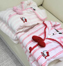 野獸派家居（tbh）三麗鷗Hello Kitty法蘭絨家居服套裝冬季可外穿睡衣女 Hello Kitty法蘭絨家居服 蝴蝶結 S 曬單實(shí)拍圖