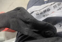 雅鹿襪子男春秋季中筒襪7A級抗菌防臭純色運動(dòng)男襪   黑色  5雙裝 曬單實(shí)拍圖