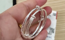 周大生幸福寶貝寶寶銀手鐲嬰兒足銀鐲一對推拉鐲周歲滿(mǎn)月生日禮物約20g 曬單實(shí)拍圖