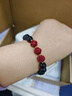 辰石【新年禮物】辰石朱砂黑曜石手串 本命年三合生肖護身符手鏈 三合生肖猴鼠龍 曬單實(shí)拍圖
