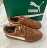 彪馬（PUMA）【厚底鞋】復古天鵝絨增高松糕鞋休閑鞋女PLATFORM406752 咖啡棕-奶油香草色-金色-02 38 曬單實(shí)拍圖