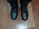 RAUNLAK男真皮運動(dòng)鞋新款戶(hù)外休閑皮鞋頭層牛皮透氣防滑跑步鞋一腳蹬潮鞋 黑色經(jīng)典款 40 曬單實(shí)拍圖