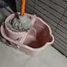 科力邦（Kelibang） 拖把桶 塑料拖把桶帶提手 免手洗甩干脫水拖布 懶人墩布清潔吸水地拖 粉色 KB1215 曬單實(shí)拍圖