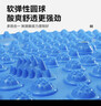 TEEIS德國指壓板腳底按摩腳墊穴位疏通腳心仿鵝卵石圓形墊慢跑 煙雨藍 【升級圓形直徑55cm】 曬單實(shí)拍圖