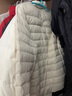 鴨鴨（YAYA）佟麗婭同款輕薄羽絨服女短款秋冬羽絨內膽輕型薄款保暖外套GF 米白色【女款】 L 165 曬單實(shí)拍圖