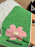 范爺家綠色花朵純棉毛巾柔軟吸水擦臉面巾家用洗澡加厚洗臉巾擦頭發(fā)學(xué)生 曬單實(shí)拍圖