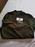 北極絨保暖雙面德絨半高領(lǐng)打底衫男秋冬款長(cháng)袖t恤男士加厚磨毛內搭上衣 軍綠 2XL(150-165斤) 曬單實(shí)拍圖
