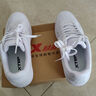 特步女鞋板鞋秋冬時(shí)尚運動(dòng)鞋潮流綁帶休閑鞋情侶款小白鞋 白 38 曬單實(shí)拍圖