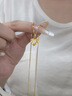 中國黃金（CHINA GOLD）心心相印黃金項鏈女士18K金愛(ài)心吊墜紀念日禮物送女友老婆生日 精品禮盒請勿下單 曬單實(shí)拍圖