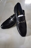 金利來(lái)（Goldlion）男鞋皮鞋樂(lè )福鞋時(shí)尚個(gè)性舒適套腳商務(wù)休閑鞋58013089501A黑色41 曬單實(shí)拍圖
