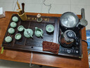 金鑲玉功夫茶具整套裝帶茶盤(pán)一體式陶瓷汝窯泡茶自動(dòng)上水電熱水壺 連余 曬單實(shí)拍圖