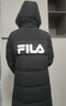 FILA 斐護科技|斐樂(lè )女裝長(cháng)款羽絨服冬季休閑簡(jiǎn)約連帽保暖羽絨外套 正黑色-BK 165/84A/M 曬單實(shí)拍圖