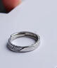戚小米冰川999純銀戒指男士開(kāi)口戒可調節食指環(huán)2025新款高級感男士尾戒 冰川戒指【999足銀】 曬單實(shí)拍圖