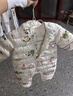 巴拉巴拉童裝嬰兒羽絨服寶寶輕薄連體衣抱衣爬服兒童冬裝男童女童可愛(ài)萌趣 彩色雪地場(chǎng)景-白鴨絨 90 cm-充絨量48g 曬單實(shí)拍圖