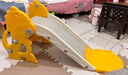 乖乖熊兒童滑滑梯室內 家用小型寶寶滑梯折疊0-2歲幼稚園小孩玩具游樂(lè )園 萌萌龍（黃）+球框/球 曬單實(shí)拍圖
