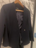 珂芙妍春夏季案場(chǎng)客服工作服西服套裙職業(yè)套裝女秋季西裝正裝前臺教師工 藏青外套 S 曬單實(shí)拍圖