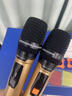 金正充電無(wú)線(xiàn)麥克風(fēng)無(wú)線(xiàn)話(huà)筒一拖二k歌專(zhuān)業(yè)唱歌手持麥克風(fēng)萬(wàn)能家用KTV音響音箱專(zhuān)用雙OK-12S 金色 曬單實(shí)拍圖