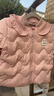 班喜迪【三防】女童羽絨服秋冬款2025新款兒童輕薄保暖內膽寶寶冬季童裝 粉色 110 充絨量：42g 曬單實(shí)拍圖