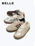 百麗（Belle）錦鯉德訓鞋女鞋子商場(chǎng)同款休閑運動(dòng)鞋板鞋小白鞋A6P1DAM4 閃金 36 (230mm) 曬單實(shí)拍圖