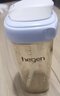 HEGEN海格恩吸管杯1-3歲330ml兒童PPSU多功能學(xué)飲杯直飲喝水杯藍色 曬單實(shí)拍圖