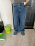 優(yōu)衣庫【驚喜價(jià)】男裝女裝寬松直筒牛仔褲/水洗產(chǎn)品25秋冬479322 479322/08深灰色 30 /165/76A 曬單實(shí)拍圖