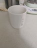 炊大皇陶瓷杯馬克杯茶杯 經(jīng)典黑白泡茶杯咖啡杯早餐杯果汁水杯白色420ml 曬單實(shí)拍圖