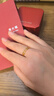 周大福簡(jiǎn)約INS風(fēng)雙層幾何H黃金戒指女(工費:220計價(jià))F224376禮物 17號 足金 約1.45g 曬單實(shí)拍圖