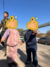 巴厘小豬兒童加絨衛衣套裝秋冬季女童分體衣服加厚保暖男童運動(dòng)服寶寶冬裝 灰粉 110 曬單實(shí)拍圖