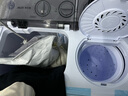 奧克斯（AUX）洗衣機半自動(dòng)家用雙缸雙桶大容量小型租房宿舍波輪雙杠強力去污省水電 【國補】7.5公斤【洗4.5+脫3+終身聯(lián)?！亢谏?曬單實(shí)拍圖