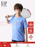 蓋璞男童2025春季新款logo口袋純棉短袖T恤多色兒童裝美版745246 襯衫藍 130 /68(8-9歲) 曬單實(shí)拍圖