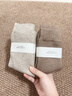 京悠雨德國品質(zhì)冬季中筒加絨加厚款羊毛襪子女保暖毛圈冬天超厚羊毛女士 【溪沙白 燕麥 落葉棕】蓄熱保暖_怕冷 3雙 均碼 曬單實(shí)拍圖